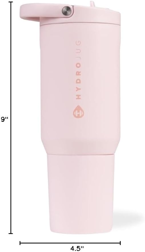 HydroJug Sport 20 oz Insulated Stainless Steel Water Bottle, Pink Sand