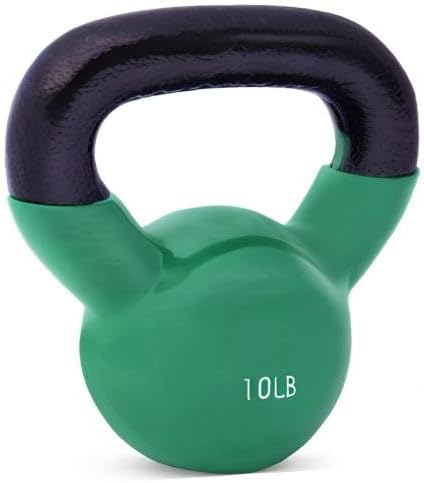 JFIT Kettlebell Weights Vinyl Coated Iron