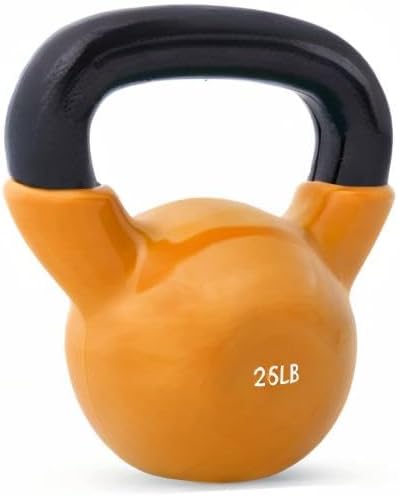 JFIT Kettlebell Weights Vinyl Coated Iron