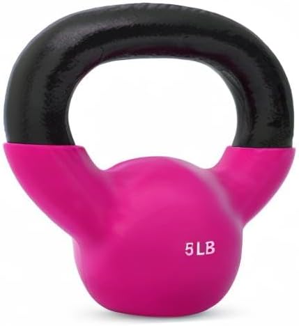 JFIT Kettlebell Weights Vinyl Coated Iron