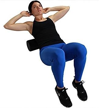 Black High Density Foam Rollers Full Round - Extra Firm - 6" x 12" Round
