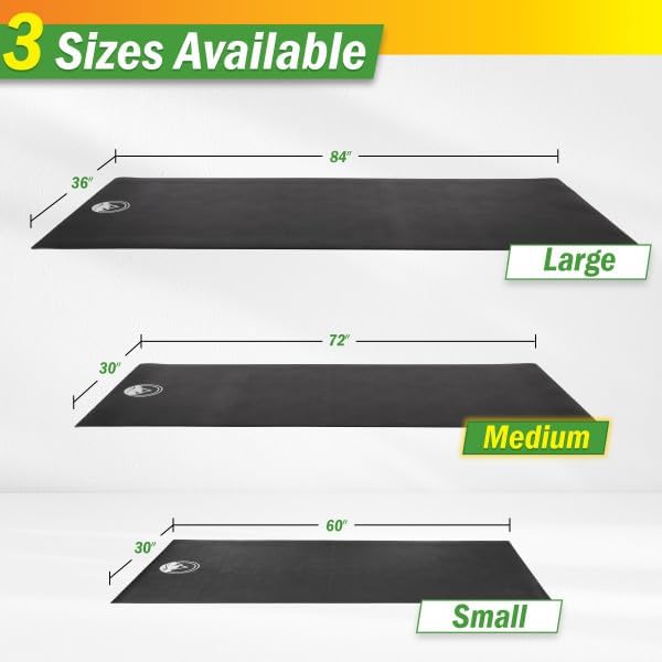 Treadmill & Exercise Equipment Mat – Non-Slip, Waterproof Pad for Bike, Walking Pad, Elliptical or Home Gym – Noise-Reducing Workout Floor Protector by Wakeman