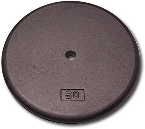 Body-Solid Standard Iron Weight Plate - Perfect for Strength Training, Home Gym, and Barbell Workouts - Fits 1" Bars
