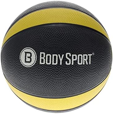Body Sport Medicine Ball – Weighted Exercise Ball – at-Home Gym Equipment – Fitness Workout Ball – Cardio & Torso Strength Training