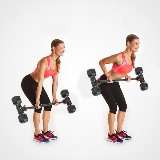 Dumbbell Converter - Turn Dumbbells into Barbell Set, Up to 220LB Capacity | Adjustable Weights, for Home Gym Full Body Workouts Weightlifting Training