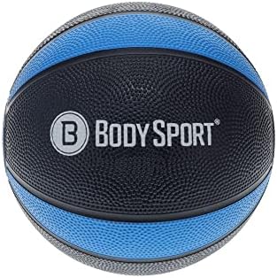 Body Sport Medicine Ball – Weighted Exercise Ball – at-Home Gym Equipment – Fitness Workout Ball – Cardio & Torso Strength Training