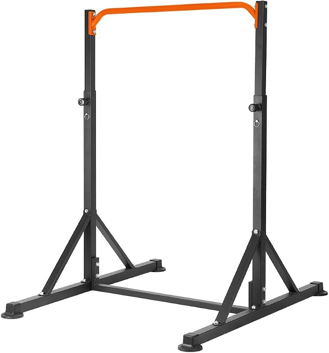 Pull Up Bar Station, Heavy Duty Chin Up Pullup Bars Free Standing Home Gym | 92" Adjustable Height, 440lb Capacity, 39.1" Wide Strength Training hanging Bar for Exercise, Outdoor Indoor Workout Fitness