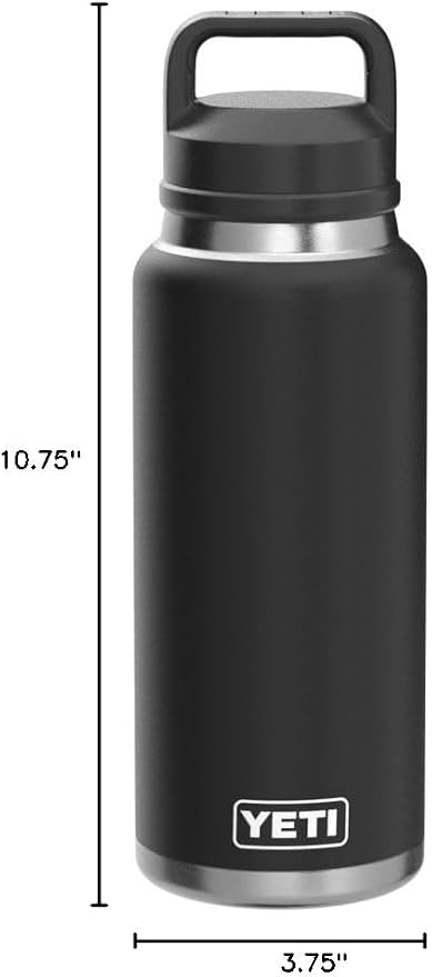 YETI Rambler 36 oz Bottle, Vacuum Insulated, Leakproof, Stainless Steel with Chug Cap