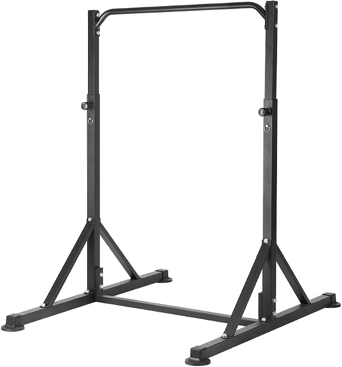 Pull Up Bar Station, Heavy Duty Chin Up Pullup Bars Free Standing Home Gym | 92" Adjustable Height, 440lb Capacity, 39.1" Wide Strength Training hanging Bar for Exercise, Outdoor Indoor Workout Fitness