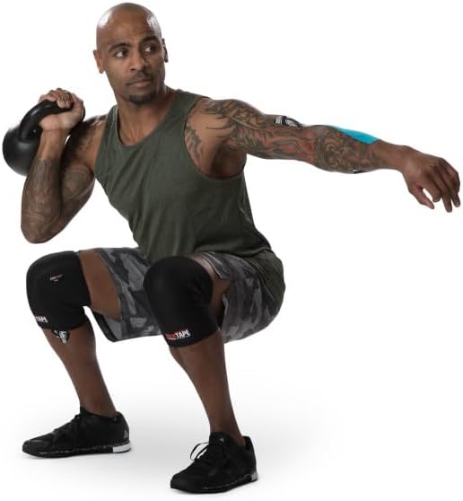 Rocktape Assassins Knee Compression Sleeves, Knee Brace for Weightlifting, Cross Training & Working Out - Reduce Strain & Swelling (2 Sleeves)