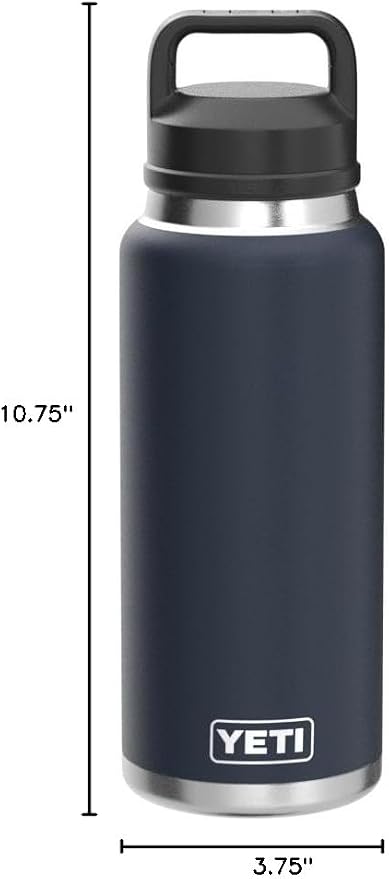 YETI Rambler 36 oz Bottle, Vacuum Insulated, Leakproof, Stainless Steel with Chug Cap