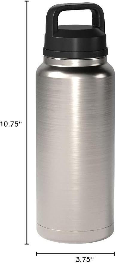 YETI Rambler 36 oz Bottle, Vacuum Insulated, Leakproof, Stainless Steel with Chug Cap