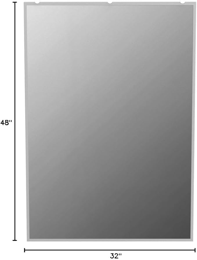 Hans Wall-Mounted Activity Mirror for Gymnastics,Fitness(48"X32") (1)
