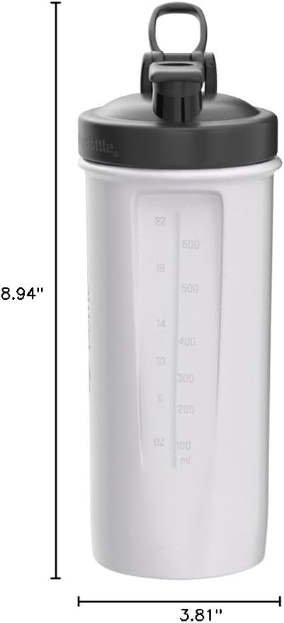 BlenderBottle Classic V2 Plastic Shaker Bottle 28 oz Clear/Black