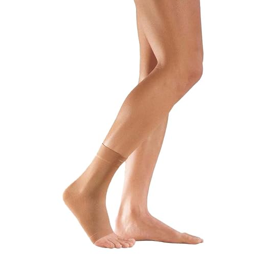 mediven medi Seamless Knit Ankle Support Compression Sleeve | Seamless knit ankle support with two-way stretch, soft breathable fabric, and a lightweight, low-profile fit for shoes.