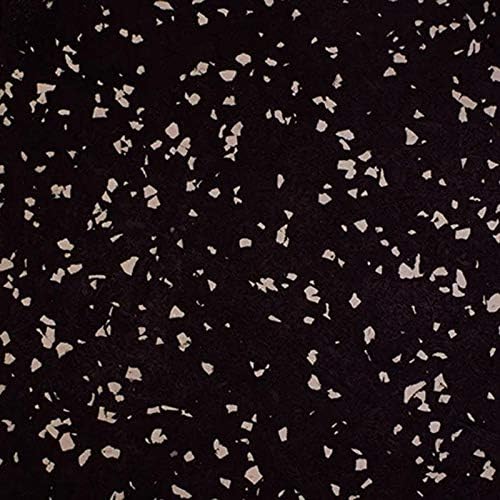 Genaflex Rubber Gym Floor Mat, Heavy Duty Commercial Protective Gym Flooring Roll - 8mm Thick (10% Grey, 4' X 4')