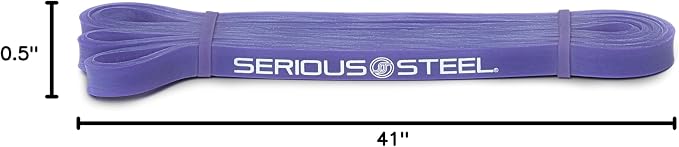 SERIOUS STEEL FITNESS Assisted 41" Pull-Up Band, Resistance & Stretch, Powerlifting & Pull-up Assist Loop (Single Band)