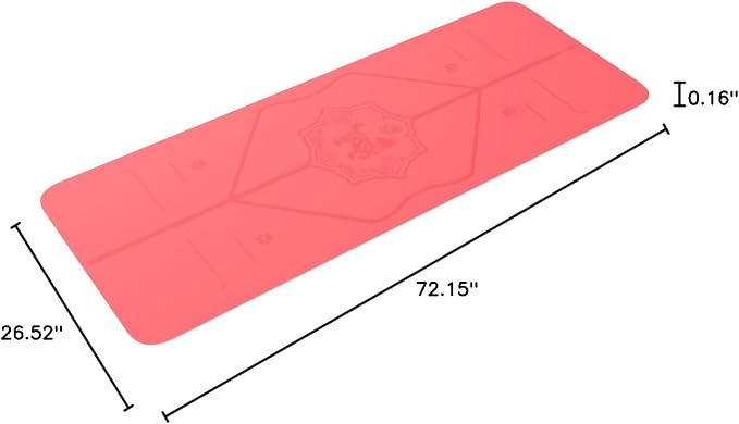Liforme Zodiac Yoga Mat - Patented Alignment Design, Advanced Non-Slip Grip | Eco-friendly, Non-Toxic, Sweat-Resistant, long, wide, 4.2mm thick mat for comfort, recommended for Hot Yoga, Free Yoga Bag