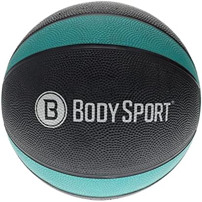Body Sport Medicine Ball – Weighted Exercise Ball – at-Home Gym Equipment – Fitness Workout Ball – Cardio & Torso Strength Training