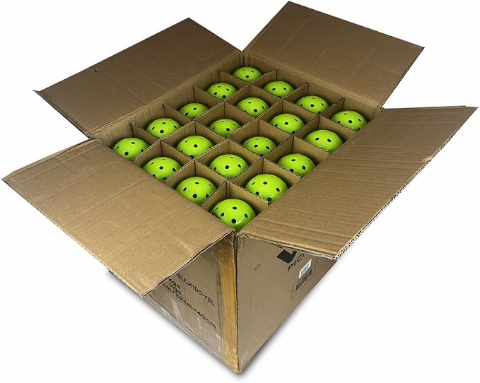Vulcan | VPRO Flight Outdoor Pickleball Official Ball of the PPA Tour & MLP | 3, 6, 12, 36 & 100 Ball Pack | Hi-Vis Yellow