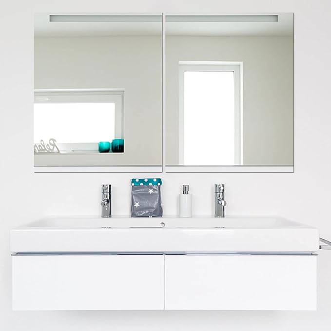 A2 Acrylic Mirror Sheet for Wall, 16.5 x 23.2 x 1Pcs | Large Rectangular Mirror Tiles Frameless Wall Mounted Mirror Self-Adhesive Mirror Stickers for Vanity Bedroom Home Decor