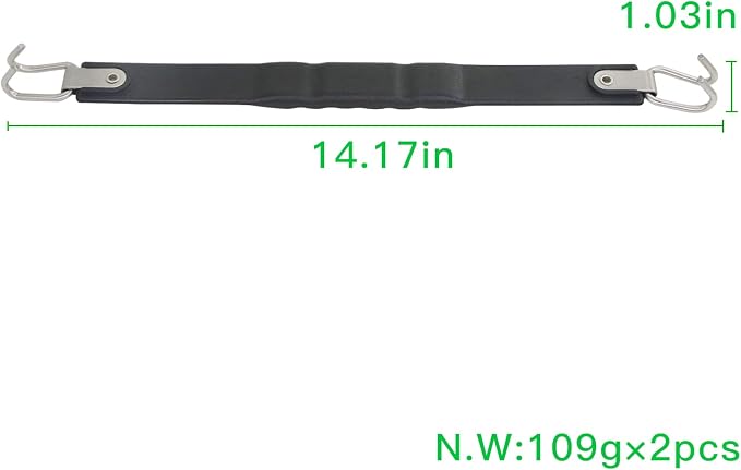 Golf Cart Battery Lifter - 2 PCS, Carry Strap for Trojan, Club Car, EZGO, Yamaha - Black or Orange