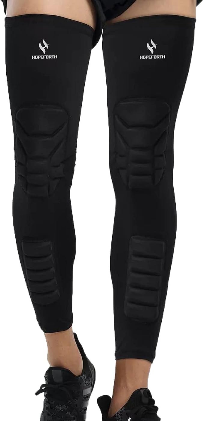 Knee Calf Padded 2 Pack Compression Leg Sleeve Shin Protective Support