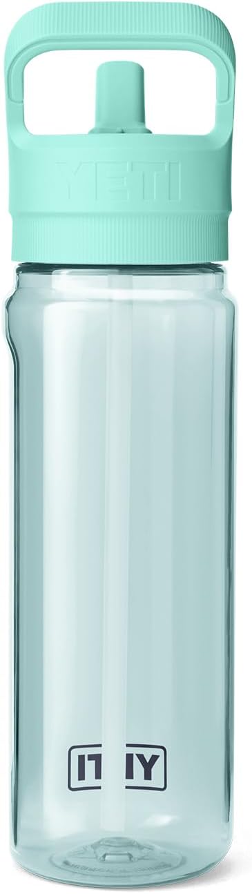 YETI Yonder 750 ml/25 oz Water Bottle with Yonder Straw Cap, Seafoam