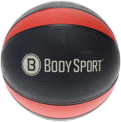 Body Sport Medicine Ball – Weighted Exercise Ball – at-Home Gym Equipment – Fitness Workout Ball – Cardio & Torso Strength Training
