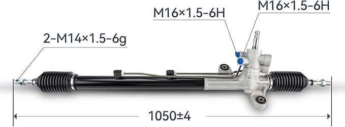PHILTOP 26-2720 Rack and Pinion Steering Assembly For TSX 2004 2005 2006 2007 2008, 53010SDAA01 Power Steering Rack and Pinion Assembly