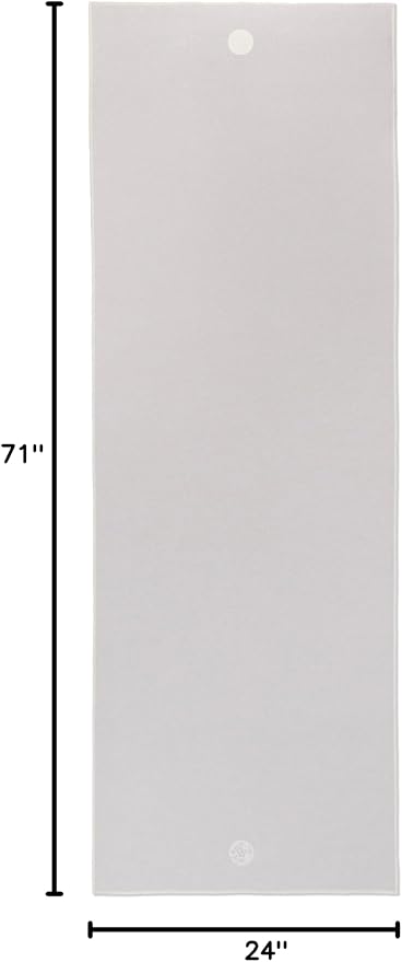 Manduka Yogitoes Hot Yoga Mat Towel - 71" | Moisture Activated Grip | Patented Silicone Nubs | Highly Absorbent, Durable & Easy Care | Made from Recycled Materials | 71 x 24 Inches | Linen