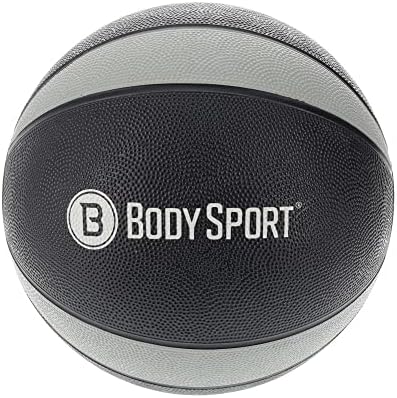Body Sport Medicine Ball – Weighted Exercise Ball – at-Home Gym Equipment – Fitness Workout Ball – Cardio & Torso Strength Training