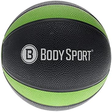Body Sport Medicine Ball – Weighted Exercise Ball – at-Home Gym Equipment – Fitness Workout Ball – Cardio & Torso Strength Training