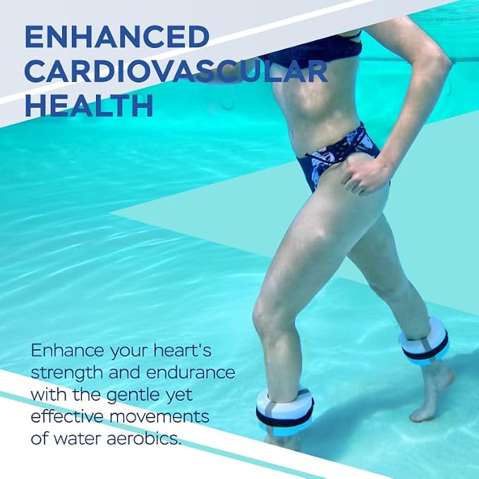 Sunlite Sports Water Workout Combo Set, High Density Water Weights for Pool Exercise, Dumbell, Swim Belt, Aerobics Equipment, Aqua Jogger Belt, Pool Fitness, Aqua Therapy & Exercise