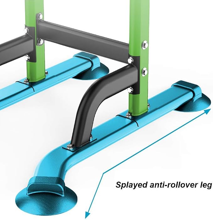 SogesHome Multi-Function Power Tower Pull Up Bar Dip Station for Home Gym | Height Adjustable PullUp Dip Stand, Full Body Strength Training Equipment, Fitness Workout for Push Ups Dips, 330LB Capacity