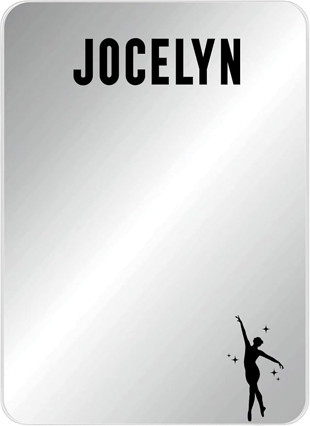Personalized Sports Player Fan Team Club Locker Mirror Magnet – Back to School Decor, Colorful Magnetic Organizer Accessory for Gym, Home, Office & Refrigerator (Dancer Dance)