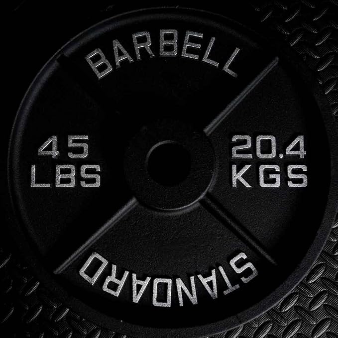 Weight Plate Pairs and Sets from Barbell Standard | Powder Coated & Extremely Durable | Fits 2" Olympic Barbells | 2% Tolerance Guarantee