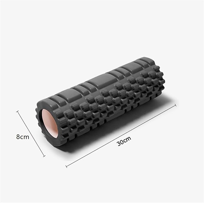 High Density Foam Roller for Muscle Massage - Pain Relief for Back, Legs, and Arms(Black)