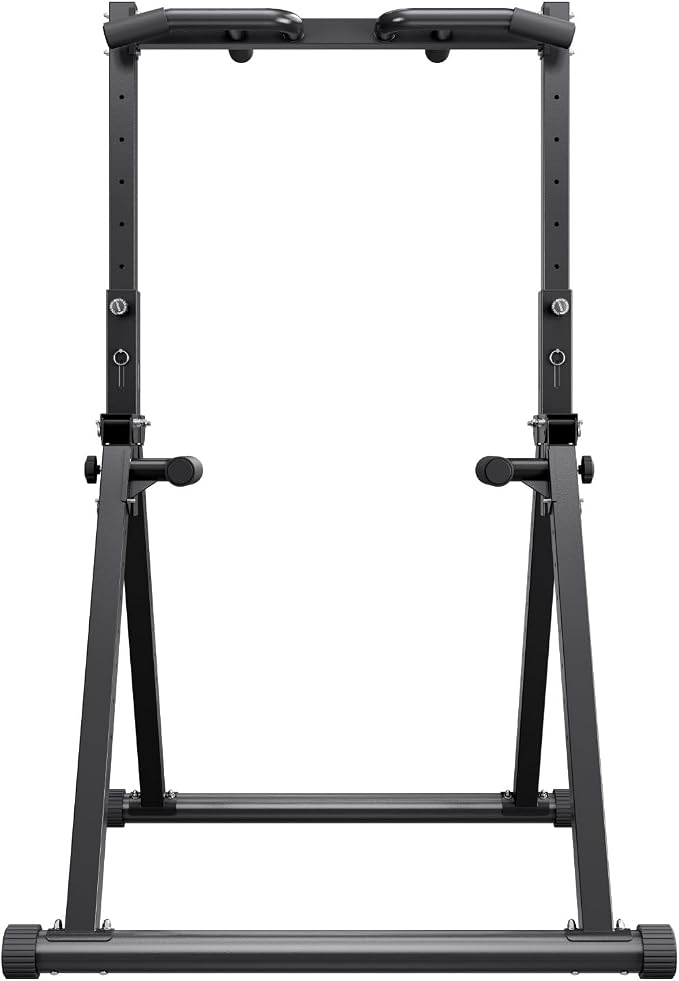 VEVOR Pull Up Bar, 330LBS Capacity Portable Pullup Bar Station, Pullup Bars Free Standing with Triangular Structure & Heavy-Duty Steel Tube, 9 Level Height Adjustment Gravity Fitness for Arms, Back