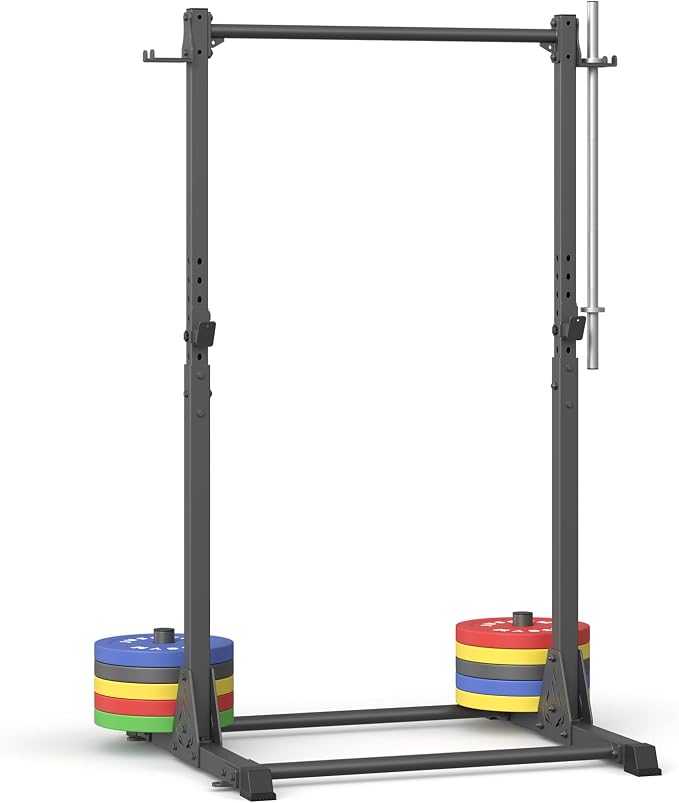 Jusgym Pull Up Station, Strength Training Workout Pull Up Bar Free Standing for Home Gym, Adjustable Heavy Duty Pullup Bar Station Outdoor/Indoor, 600LBS Weight Capacity
