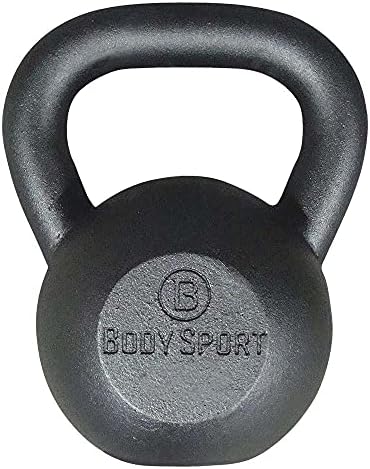 Body Sport Cast Iron Kettlebell - Professional Weight Training Equipment for Home & Gym Workouts