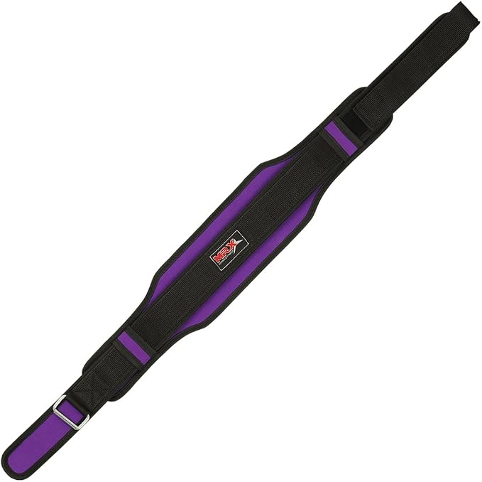 MRX Weight Lifting Belt with Double Back Support Gym Training 5" Wide Belts 11 Colors