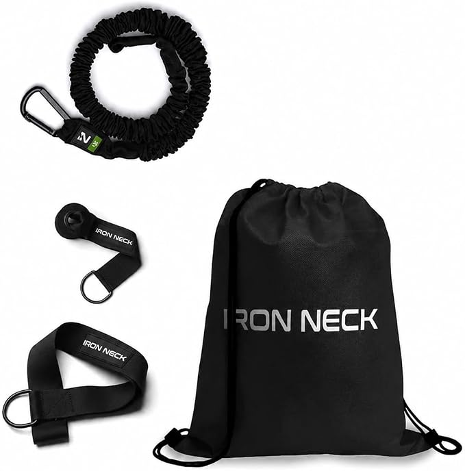 Resistance Band, Durable Exercise Band with Steel Carabiners for Neck Training, Strength Workouts, Stretching, and Rehab