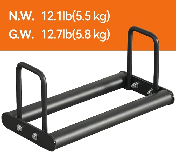 Weight Plate Rack - Modular Olympic Bumper Plate Rack 660 LBS | Heavy-duty welded steel holds up to 660 lbs, anti-pinch wide slots for easy plate changes, modular fit for Olympic bumpers