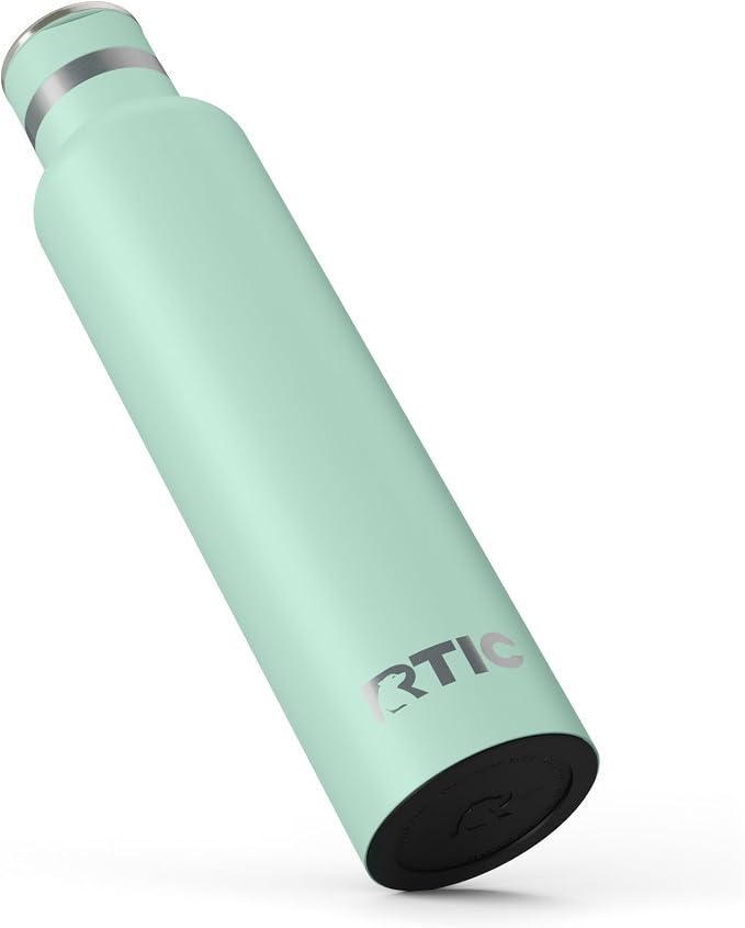 RTIC 26oz Journey Water Bottle Ceramic Lined Metal Stainless Steel Vacuum Insulated, BPA Free, Reusable, for Water, Hot and Cold Drinks, Travel, Sports, Camping, Fresh Mint