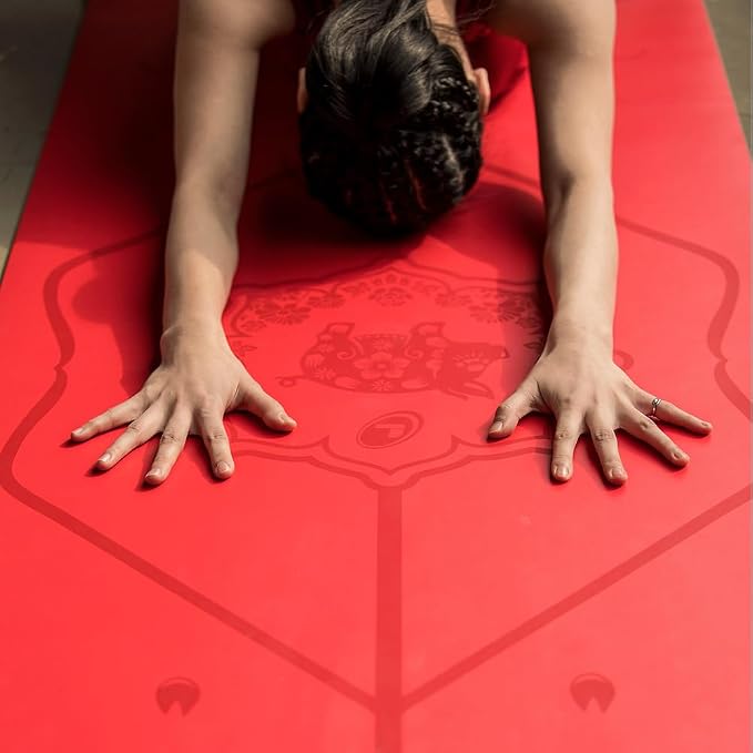 Liforme Zodiac Yoga Mat - Patented Alignment Design, Advanced Non-Slip Grip | Eco-friendly, Non-Toxic, Sweat-Resistant, long, wide, 4.2mm thick mat for comfort, recommended for Hot Yoga, Free Yoga Bag