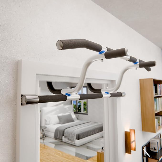 Ultimate Body Press XL Doorway Pull Up bar with Elevated bar & Adjustable Width