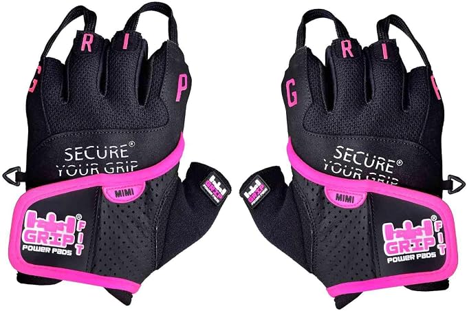 Grip Power Pads Mimi Women’s Workout Gloves – Lightweight Weightlifting Gloves with Strong Grip for Gym, Cross Training, Cycling, Pull-Ups, Climbing, Rowing & Fitness