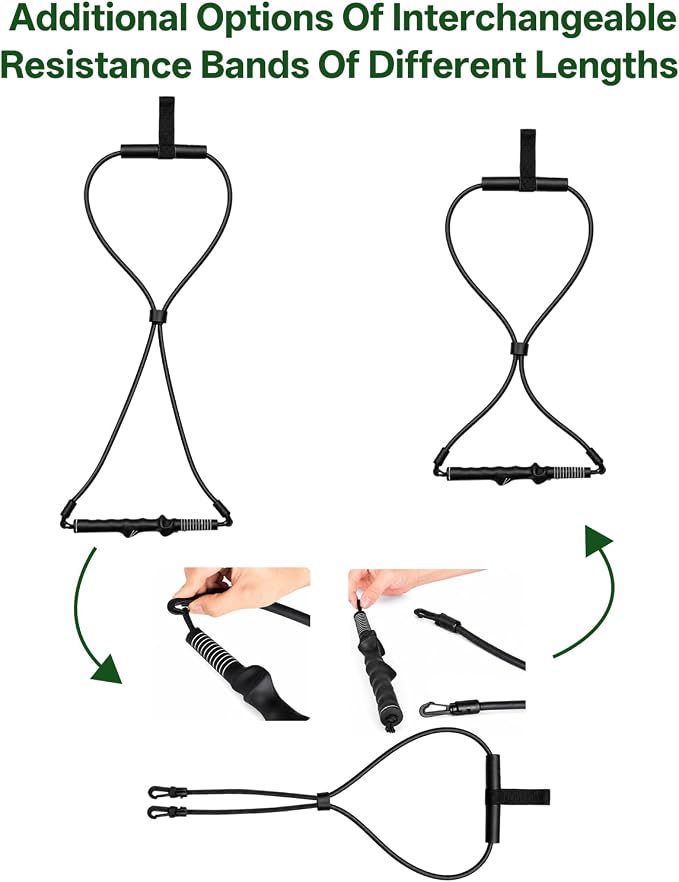 BoomBa Golf Swing Resistance Band Trainer, Golf Warm-Up and Strength Training Aid with Grip Handle, Swing Path Muscle Memory Practice Tool for Core, Wrist and Arm Exercises, Right Hand Only