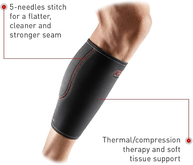 McDavid Calf Compression Sleeve for Men and Women – Latex-Free Light Support for Shin Splints, Varicose Veins, Calf Strains – for Running, Walking, Hiking